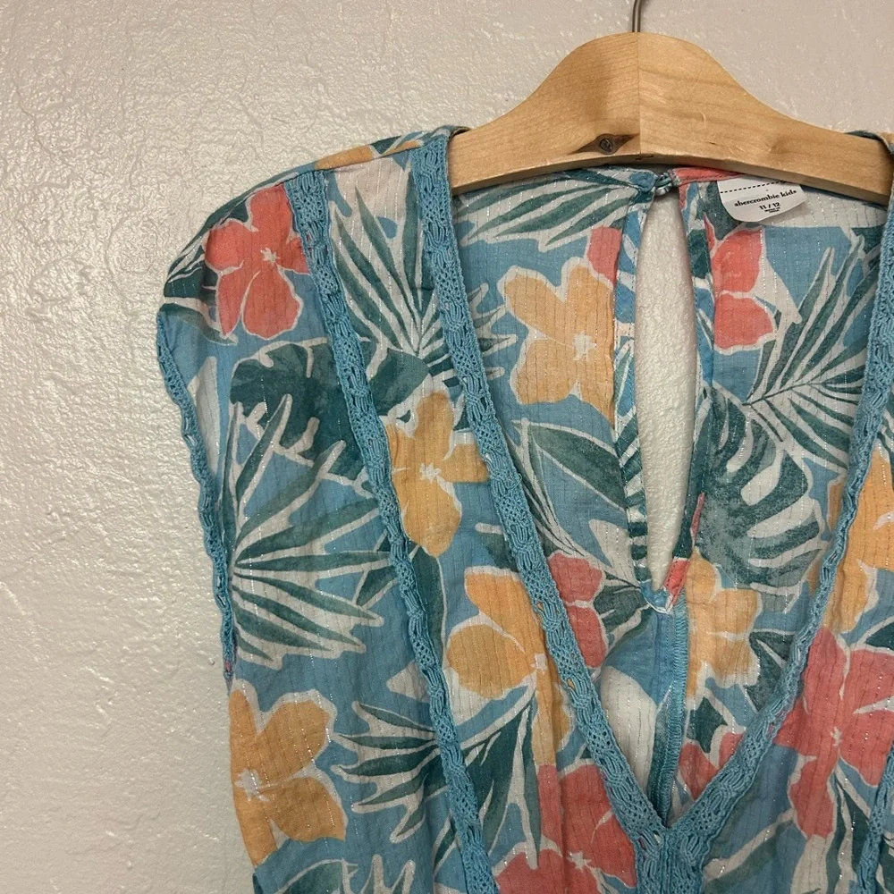 $20 ADD ON abercrombie kids tropical floral coverup 11-12Y Zara Hanna Andersson‎